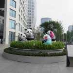 Sculpture de pandas de Marinetti
