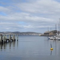 Hobart vue sur le port