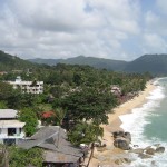 Vue sur la plage de Lamai